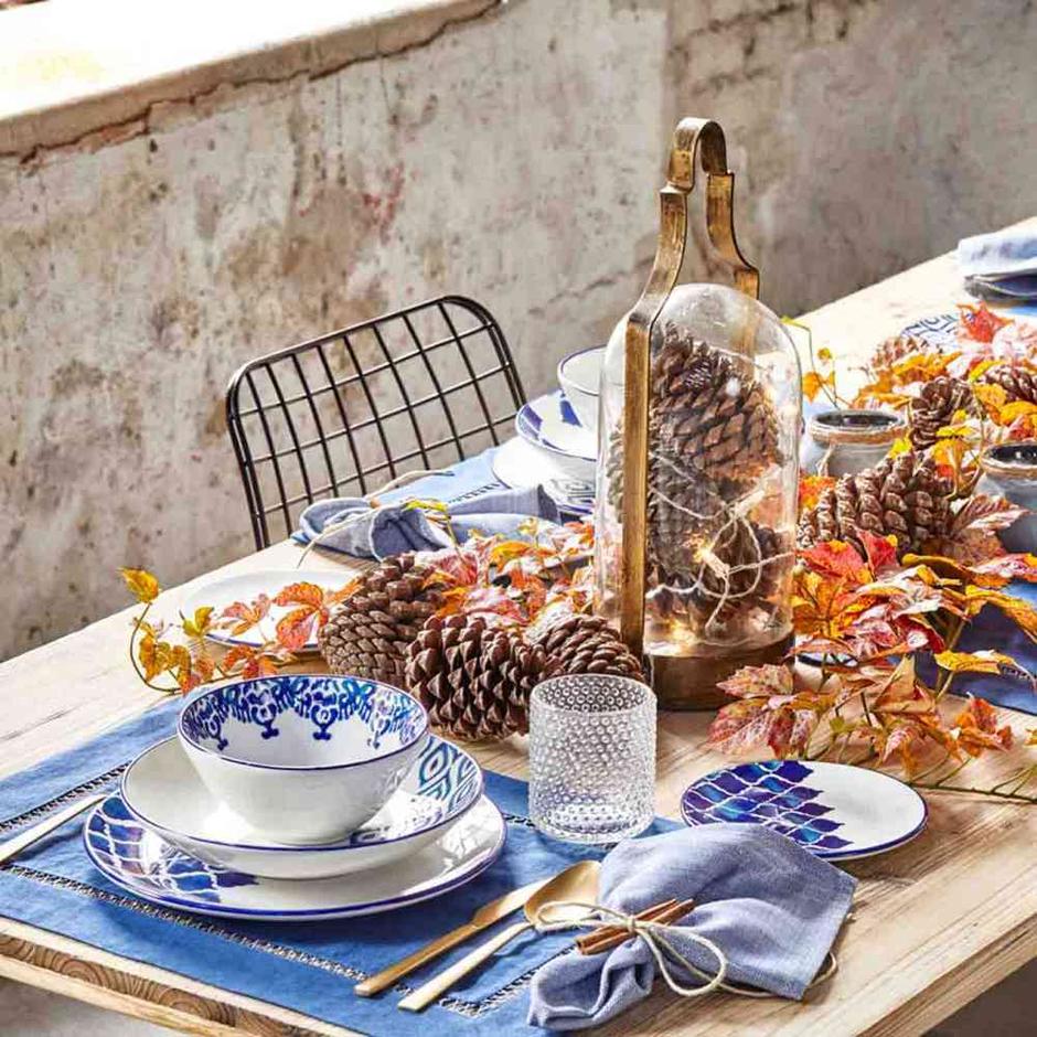 食器 IKAT｜伝統模様を現代に映す、トルコ陶器のブルーコレクション［全4サイズ］