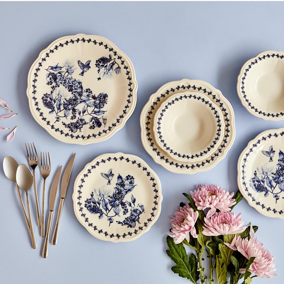 食器 VANESSA（ヴァネッサ）｜優美なボタニカルブルー、クラシカルなトルコ陶器